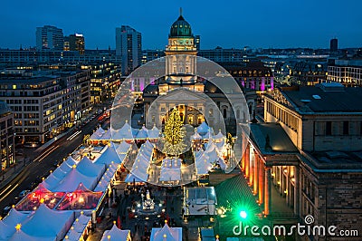 Christmas at Gendarmenmarkt in Berlin, Germany Editorial Stock Photo