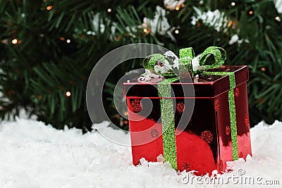 Christmas Gift Stock Photo