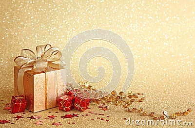 Christmas gift box Stock Photo