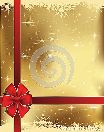 Christmas gift card Stock Photo