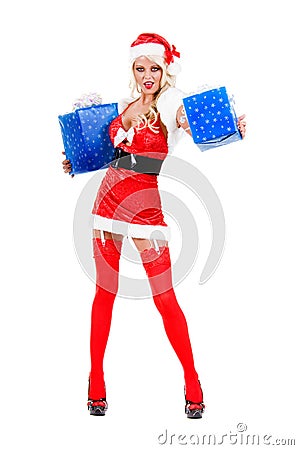 Christmas Gift Offer Stock Photo