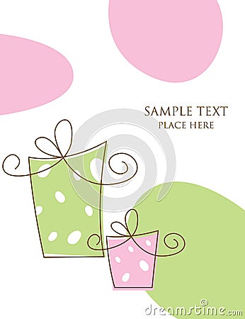 Christmas gift tag Stock Photo