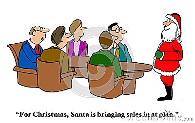 Christmas Gift to Sales Stock Photo