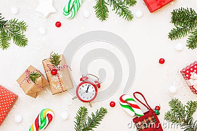 Christmas gifts and ornaments Stock Photo