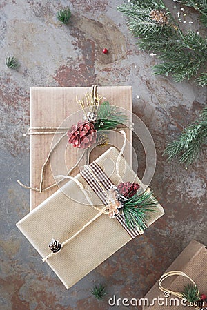 Christmas gifts Stock Photo