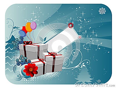 Christmas gifts vector Vector Illustration