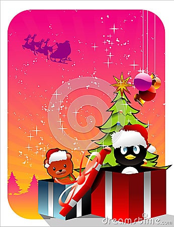 Christmas gifts vector Vector Illustration