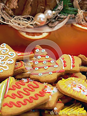 Christmas ginger cakes Stock Photo