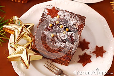 Christmas gingerbread cake Stock Photo