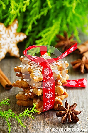 Christmas gingerbread cookie Stock Photo