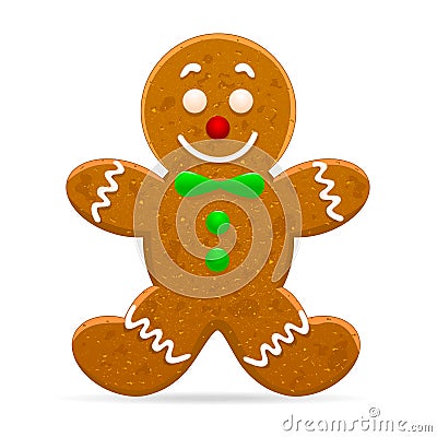 Christmas gingerbread cookies Vector Illustration