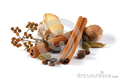 Christmas gingerbread spices Stock Photo