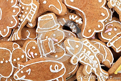Christmas gingerbread texture Stock Photo