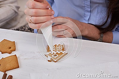 Christmas gingerbreads. Stock Photo