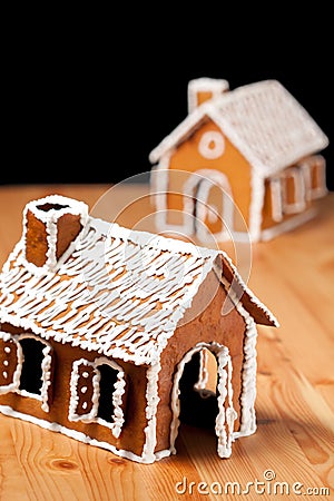 Christmas gingernut house Stock Photo