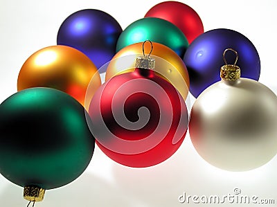 Christmas glass balls Stock Photo