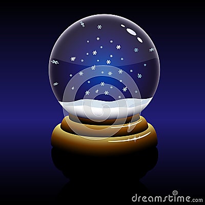 Christmas glass globe Stock Photo