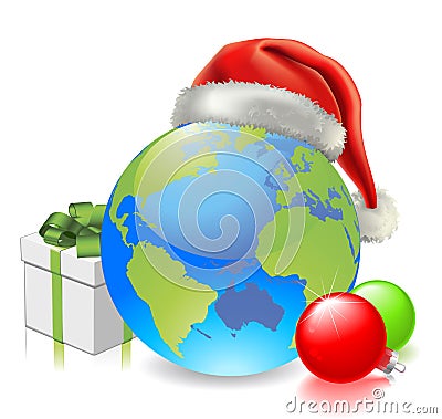 Christmas Globe Vector Illustration