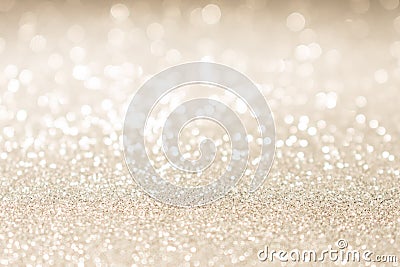 Christmas gold glitter vintage lights background Stock Photo