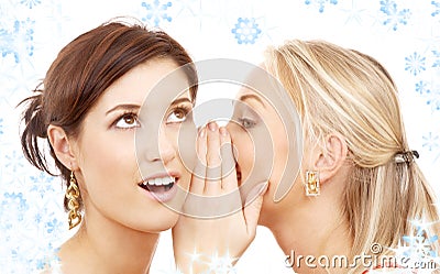 Christmas gossip Stock Photo