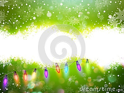 Christmas green background. EPS 10 Vector Illustration