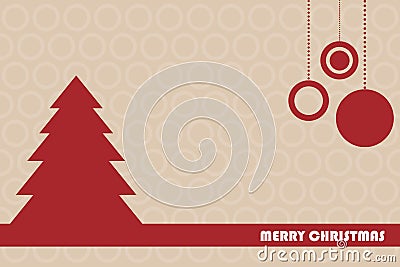 Christmas greeting card Vector Illustration