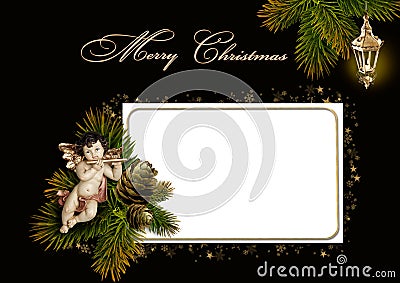 Christmas greeting card Stock Photo