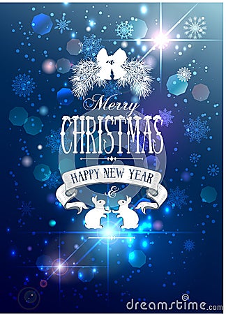 Christmas greeting card Stock Photo