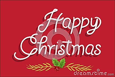 Christmas greetings card vector image Vector Illustration