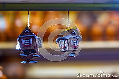 Christmas handmade ceramic souvenirs, spirit of holidays Stock Photo