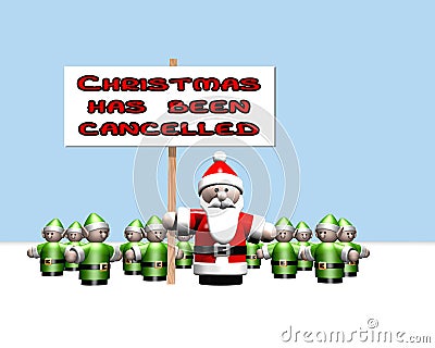 Christmas has been cancelled Stock Photo