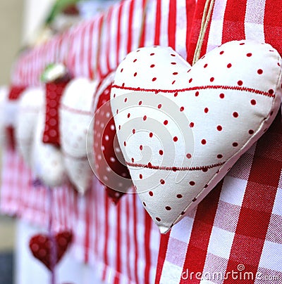 Christmas heart gifts Stock Photo