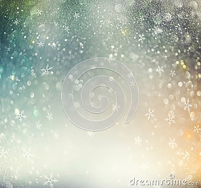 Christmas holiday abstract defocused background Stock Photo