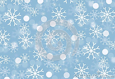 Christmas holiday background with snowflakes . Winter pattern . Illustration design Cartoon Illustration