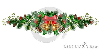 Christmas holiday decorations Vector Illustration