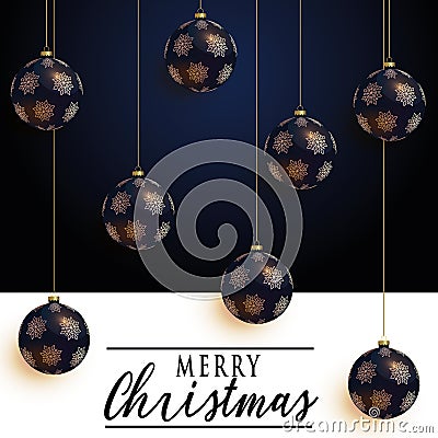 Christmas Holiday Greeting Card Design In luxe Style Stock Photo