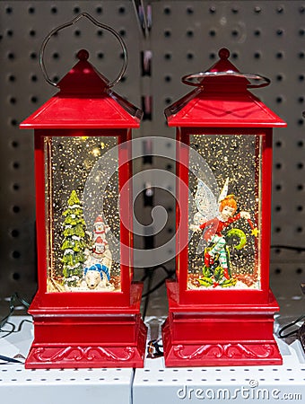 Christmas and holiday season decoration ideas Editorial Stock Photo