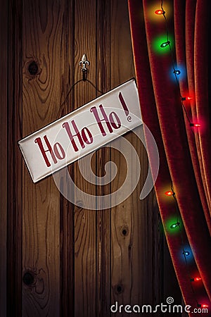 Christmas Holiday Sign Stock Photo