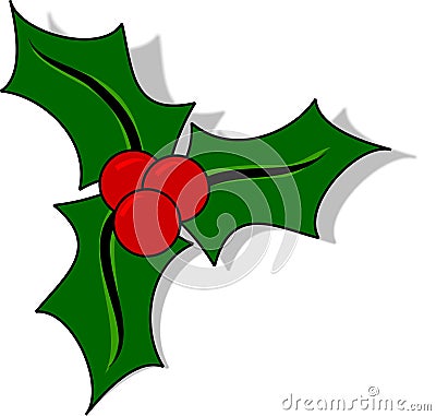 Christmas holly Stock Photo