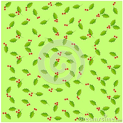 Christmas Holly Design - Illustration Vector Illustration