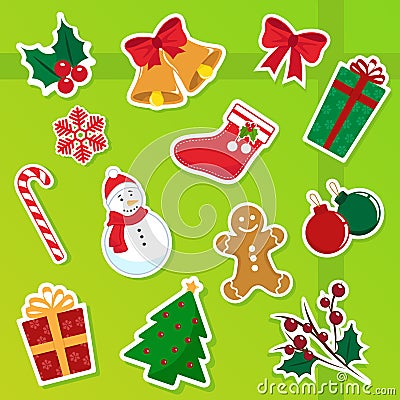 Christmas icons Vector Illustration