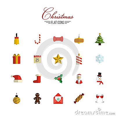 Christmas icons Vector Illustration