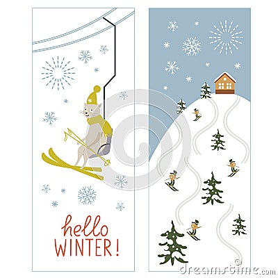 Christmas illustration, Christmas card Vector Illustration