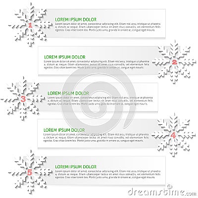 Christmas infographic Vector Illustration
