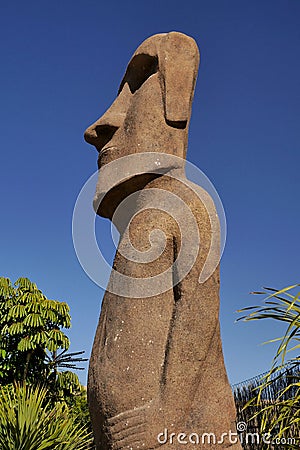 Christmas Island Statue reproduction, Tenerife. Stock Photo
