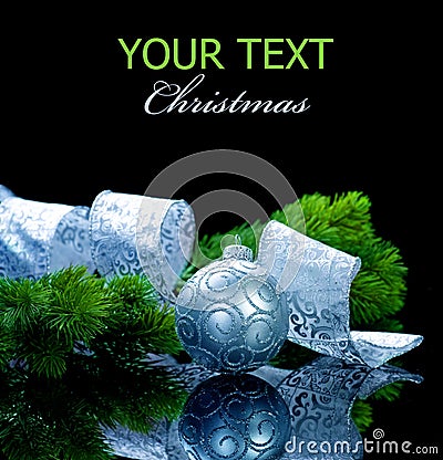Christmas isolated on black Stock Photo