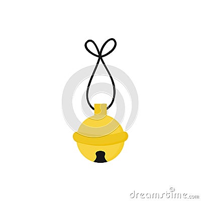 Christmas jingle bell vector icon Vector Illustration