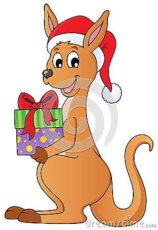 Download Christmas Kangaroo Theme Image 1 Royalty Free Stock ...