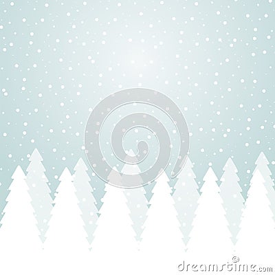 Christmas landscape card Stock Photo