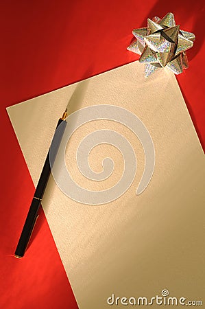 Christmas letter Stock Photo